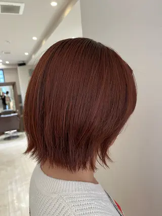 ミディアム カラー 山下 まりなのヘアスタイル