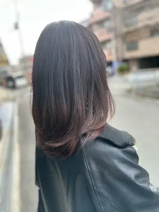 ミディアム カラー 福西晃希 【艶髪・髪質改善】のヘアスタイル