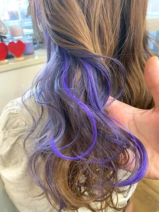 セミロング カラー 名駅★シールエクステ クオーレゼロ★加藤のヘアスタイル