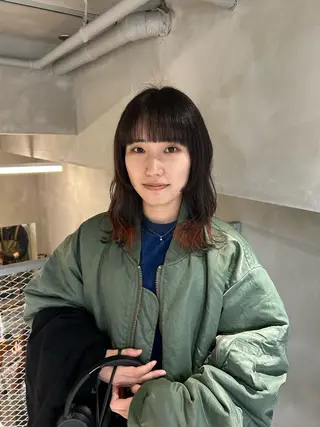 ミディアム カラー bob/ aoiのヘアスタイル