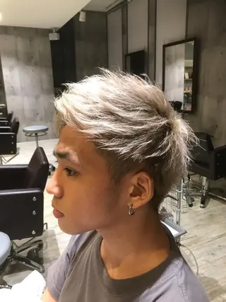 ショート カラー パーマ ヘアアレンジ メンズ キッズ ネイル マツエク・マツパ EnBlesS西宮 マンツーマン神道有基のヘアスタイル
