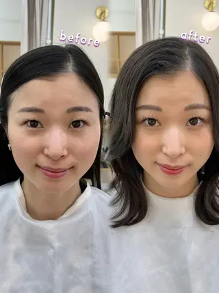 ミディアム 参列♡デートゆるふわ ヘアメイク🎀みゆうのヘアスタイル