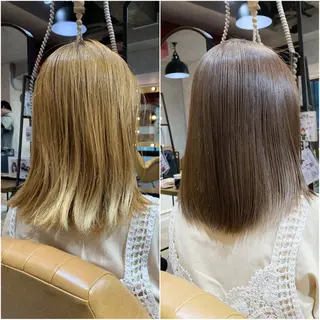 ミディアム カラー 🍟ミニモ限定🍟 ai.stylistのヘアスタイル