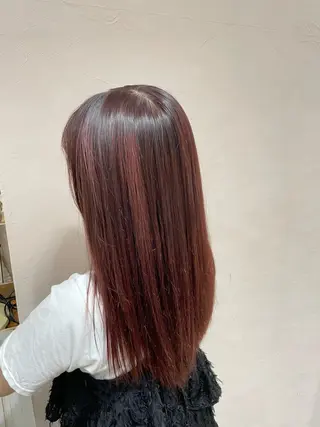ロング カラー 辻　メンズカット ハイライトカラーのヘアスタイル