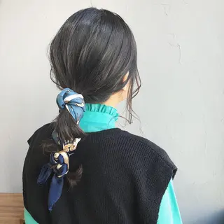 セミロング カラー ヘアアレンジ 山口 浩之のヘアスタイル