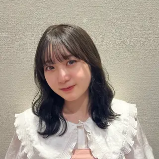 ミディアム カラー ♡ナナコ♡ レイヤー/艶髪のヘアスタイル