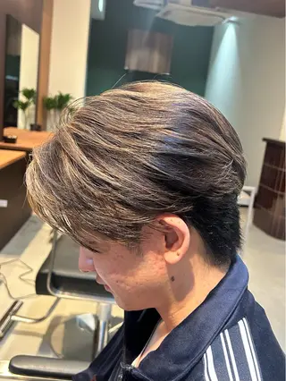 ショート カラー メンズ メンズパーマ✨️村越 雄斗のヘアスタイル