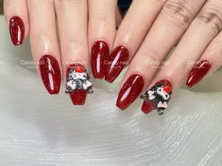ネイル candy nail 韓国風ワンホンネイルのネイルデザイン