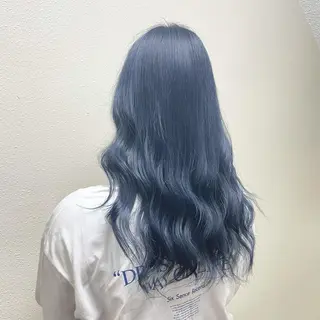 ミディアム カラー パーマ ヘアアレンジ メンズ キッズ ネイル マツエク・マツパ 切りっぱなしヘアボブ ミディアムヘアRYOのヘアスタイル