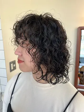 パーマ ボブパーマ/パーマ ウルフパーマのヘアスタイル