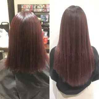 ミディアム ブリーチカラー☆ 再生トリートメントのヘアスタイル