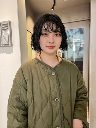 ショート カラー パーマ 圧倒的デザイン力 店長🎨RENAのヘアスタイル