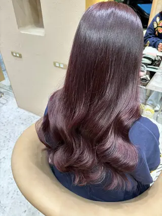 ロング カラー あかね☆ヘアアレンジ /ボブ/縮毛矯正のヘアスタイル