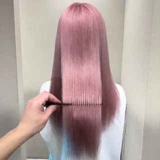 ミディアム カラー ✨ブリーチ支持No1 複雑履歴修正/舘岡のヘアスタイル