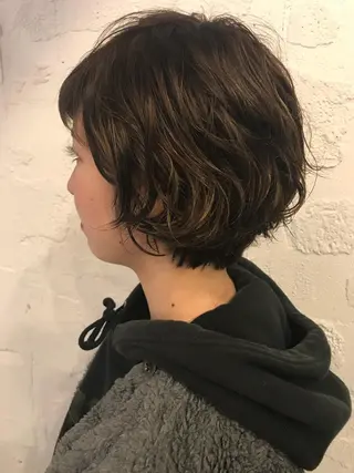 ショート カラー 骨格診断🍃ショート /ショートボブ✨岡元のヘアスタイル