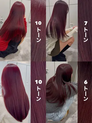 ロング カラー 🍒暖色🍒ブリーチ なしカラー/たくみ。のヘアスタイル