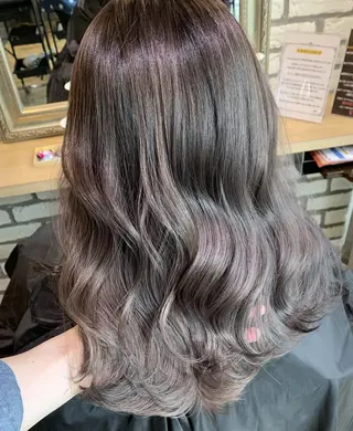 セミロング カラー 西中島エリアNo.1 ✨髪質改善ラビマーニのヘアスタイル