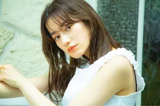 セミロング マンツーマン施術 山口つよしのヘアスタイル