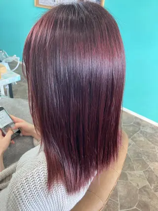 セミロング 大谷 亜依のヘアスタイル