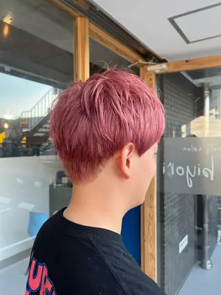 カラー 博多/ショート/ ボブ/有馬颯汰のヘアスタイル