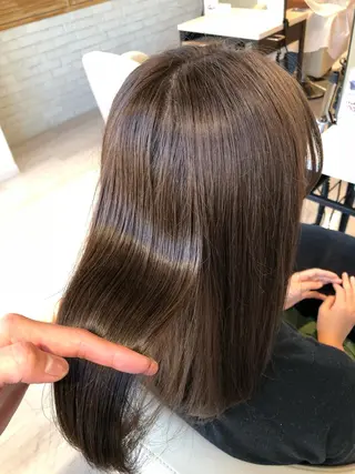 ミディアム カラー 金子 富士のヘアスタイル