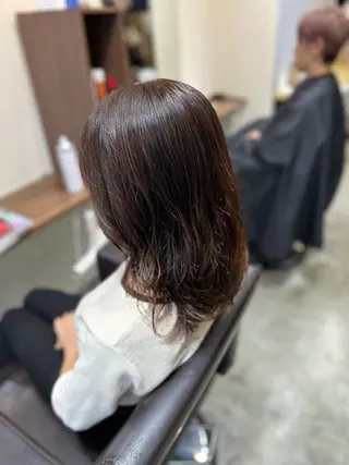 ミディアム カラー パーマ 平日オススメ✨ プチプラ✨山下のヘアスタイル