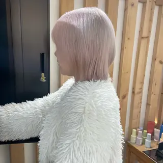 ショート カラー 💍ダメージ最小限 ブリーチ/ちさと💍のヘアスタイル