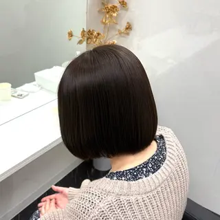 ミディアム カラー 天神/ケアブリーチ/ 髪質改善/上質艶髪のヘアスタイル