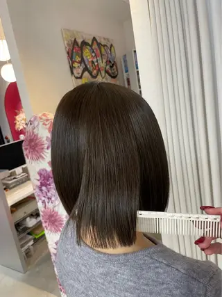 ショート カラー 安井まゆ _Box mico.のヘアスタイル