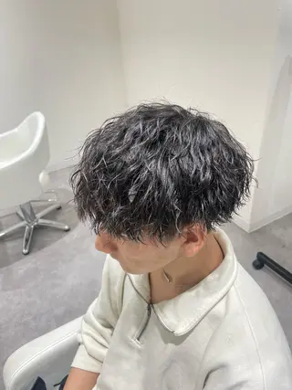 ショート パーマ 岐阜No.1メンズ 美容師／村上達紀のヘアスタイル