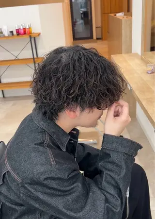 パーマ メンズ 波巻きパーマ /メンズ専門/そらのヘアスタイル