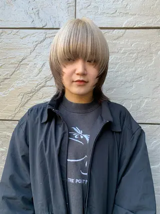 ショート カラー 似合わせウルフ/ レイヤー/山本祐輔のヘアスタイル