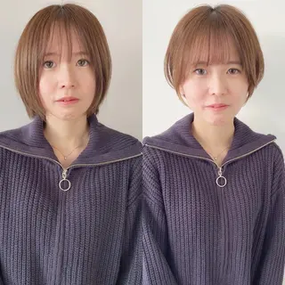 ショート カラー 🪼ボブ/ミニボブ レイヤーボブ🪼のヘアスタイル