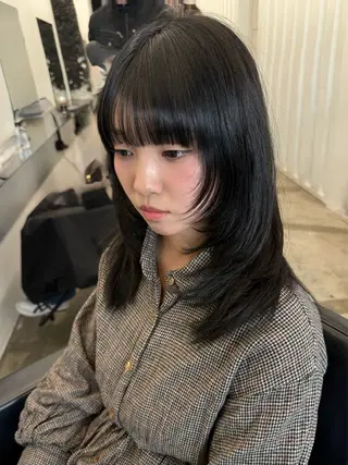 ミディアム カラー ［似合わせヘア］ ✂︎OGURO✂︎のヘアスタイル