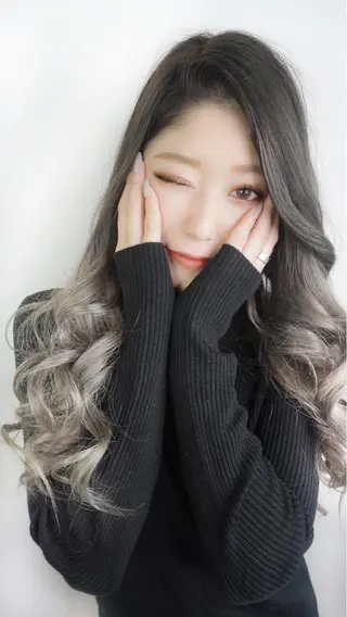 ロング カラー パーマ ヘアアレンジ 次世代シールエクステ 錦糸町 小泉 朋之のヘアスタイル
