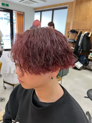 カラー パーマ メンズ 【メンズパーマ専門】 質感職人/牧野成瀬のヘアスタイル