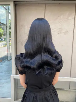 ロング カラー 💕コテ巻き風パーマ 💕KEIYA 💕のヘアスタイル