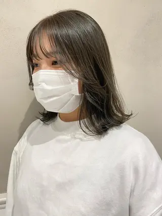 ショート カラー ボブ/ミニボブ 透明感カラーkadoのヘアスタイル