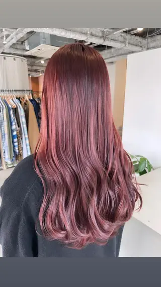 ロング カラー ヘアアレンジ REONA🪽✨薬院 レイヤーカット🫧のヘアスタイル