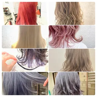 ミディアム カラー パーマ ヘアアレンジ メンズ キッズ ネイル マツエク・マツパ 切りっぱなしヘアボブ ミディアムヘアRYOのヘアスタイル
