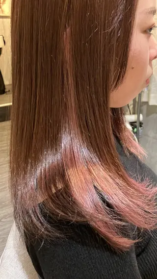 セミロング カラー vi camino ミヤデラのヘアスタイル