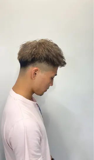 ショート カラー メンズ 心斎橋l大人韓国ヘア レイヤー×艶カラーのヘアスタイル