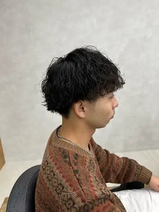 ショート パーマ メンズ 🏅メンズ特化 ヤマクラ タイキのヘアスタイル
