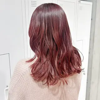 ミディアム カラー 🤡暖色レイヤー 🤡みさきのヘアスタイル