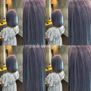 ミディアム 透明感ハイトーン カラー🦋🌧希咲のヘアスタイル