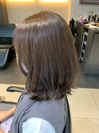 セミロング カラー 森田 健介のヘアスタイル