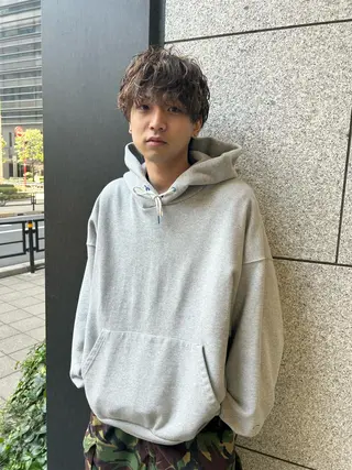 ショート カラー パーマ メンズ 💈メンズ短髪特化 ✂︎伊藤大輝💈のヘアスタイル