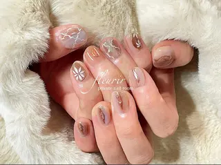 ネイル フルリール 【プライベートサロンのネイルデザイン