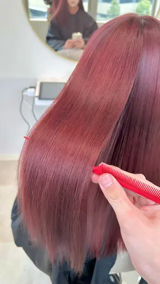 ロング カラー Eleanor枚方店 店長　飛鳥　薫のヘアスタイル
