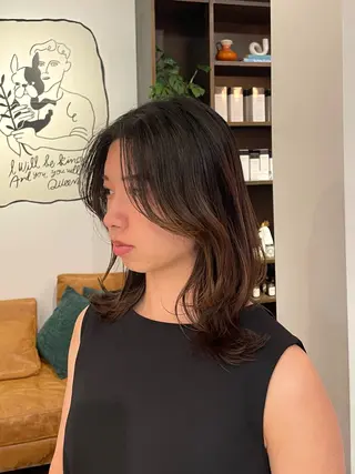 ミディアム 西野 優夏のヘアスタイル